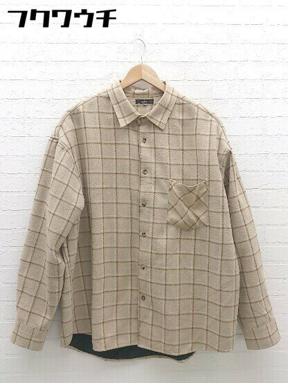 ◇ ◎ act'm アクトム 長袖 ジャケット サイズF ベージュ レディース 【中古】