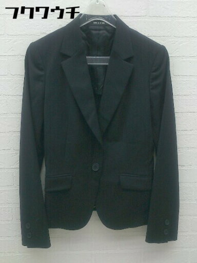 ◇ ◎ COMME CA DU MODE コムサデモード 1B シングル 長袖 テーラード ジャケット サイズ7 ブラック レディース 【中古】 ◇ ◎ COMME CA DU MODE コムサデモード 1B シングル 長袖 テーラード ジャケット サイズ7 ブラック レディース 【中古】