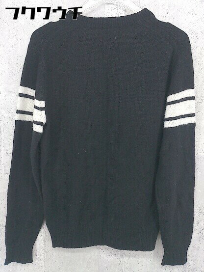 ◇ green label relaxing グリーンレーベル UNITED ARROWS コットン 長袖 ニット セーター サイズS ブラック レディース 【中古】