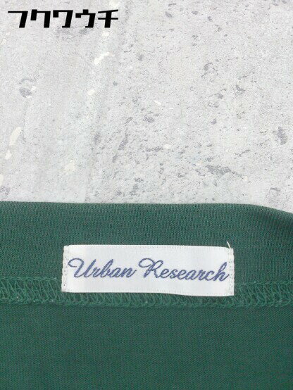 ◇ ◎ URBAN RESEARCH アーバンリサーチ ウエストリボン付き 半袖 膝下丈 ワンピース サイズFREE グリーン レディース 【中古】