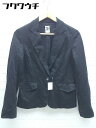 ◇ MK MICHEL KLEIN エムケーミッシェルクラン 長袖 ジャケット サイズ38 ブラック レディース 【中古】(4)