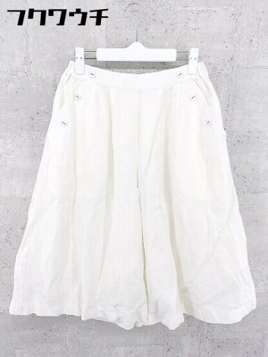 ◇ SM2 サマンサ モスモス リネン混 ウエストゴム ワイド パンツ サイズF アイボリー レディース 【中古】 ◇ SM2 サマンサ モスモス リネン混 ウエストゴム ワイド パンツ サイズF アイボリー レディース 【中古】