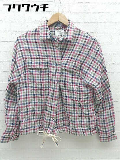 ◇ ◎ PLST プラステ チェック 長袖 シャツ サイズ0 マルチ レディース 【中古】