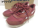 ◇ ◎ Reebok リーボック CL NYLON FU6782 スニーカー シューズ 23.5 ボルドー レディース 【中古】(4)