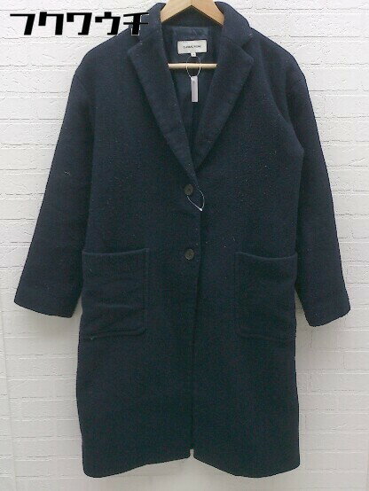 ■ GLOBAL WORK グローバルワーク 長袖 チェスター コート サイズS ネイビー レディース 【中古】