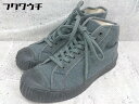 ◇ FERN ファーン ハイカット スニーカー シューズ サイズ36 グレー系&ブラック レディース 【中古】(4)