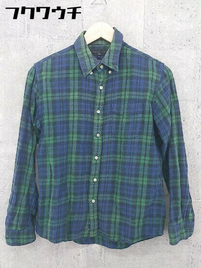 ◇ SHIPS GENERAL SUPPLY シップスジェネラルサプライ チェック ボタンダウン BD 長袖 シャツ サイズS ..