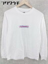 ◇ X-girl エックスガール プリント 長袖 Tシャツ カットソー サイズ1 ホワイト レディース 【中古】