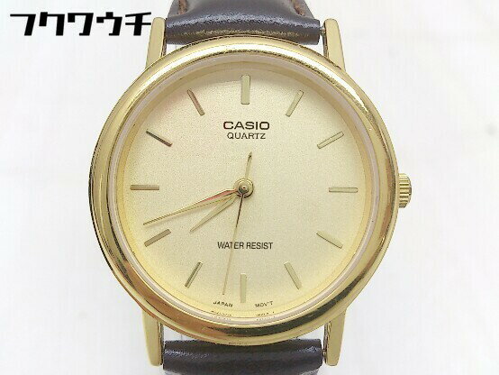 ◇ CASIO カシオ 動作未確認 クォーツ式 3針 アナログ 腕時計 ウォッチ ブラウン レディース 【中古】