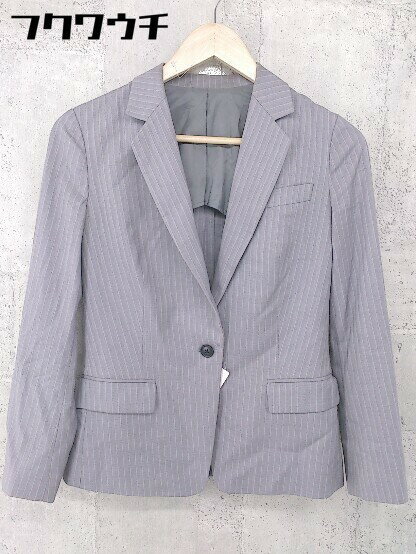 ◇ green label relaxing UNITED ARROWS シングル1B 長袖 テーラードジャケット サイズS グレー レディース 【中古】