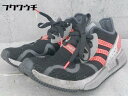 ◇ adidas EQUIPMENT エキプモン AH2231 EQT スニーカー シューズ サイズ22? ブラック マルチ レディース 【中古】