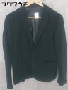 ◇ green label relaxing UNITED ARROWS EMMETEX テーラード ジャケット サイズM ブラック メンズ 【中古】