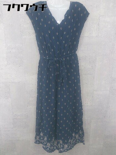 ◇ ◎ URBAN RESEARCH Sonny Label ウエストベルト付 総柄 オールインワン サイズFREE ネイビー レディース 【中古】 ◇ ◎ URBAN RESEARCH Sonny Label ウエストベルト付 総柄 オールインワン サイズFREE ネイビー レディース 【中古】
