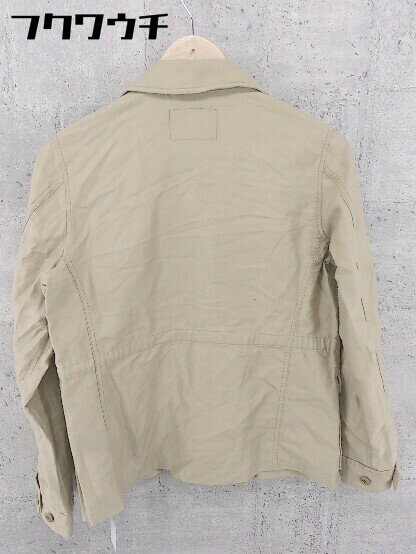 ◇ UNITED ARROWS green label relaxing リネン混 長袖 ジップアップ ジャケット サイズ40 ベージュ レディース 【中古】