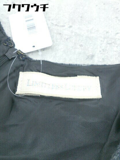 ◇ LIMITLESS LUXURY チェック ノースリーブ ミニ チュニック ワンピース サイズ36 ネイビー グレー レディース 【中古】