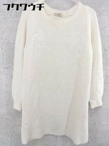 ◇ titty&Co. ティティー&コー 刺繍 チュニック ミニ ニット ワンピース サイズS アイボリー レディース 【中古】 ◇ titty&Co. ティティー&コー 刺繍 チュニック ミニ ニット ワンピース サイズS アイボリー レディース 【中古】