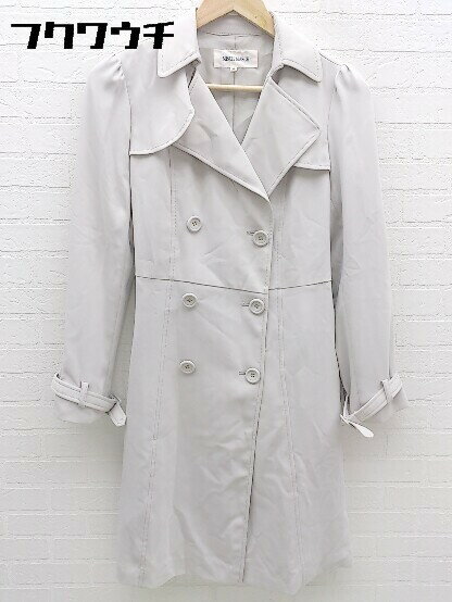 ◇ ◎ MISCH MASCH ミッシュマッシュ ウエストベルト付き トレンチ コート サイズ38 グレー レディース 【中古】