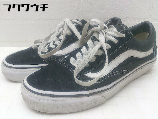 ◇ VANS バンズ OLD SKOOL オールドスクール スニーカー シューズ サイズ23？ ブラック ホワイト レディース 【中古】