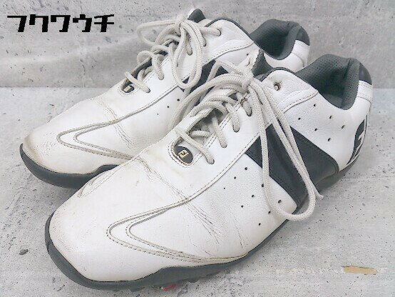 ◇ FootJoy フットジョイ ゴルフ シューズ サイズ7 1/2 ホワイト ブラック メンズ 【中古】のサムネイル