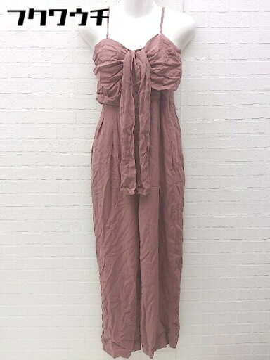 ◇ ◎ THROW by SLY スロー バイ スライ リネン混 ワイドパンツ キャミソール オールインワン サイズ1 ピンク レディース 【中古】 ◇ ◎ THROW by SLY スロー バイ スライ リネン混 ワイドパンツ キャミソール オールインワン サイズ1 ピンク レディース 【中古】