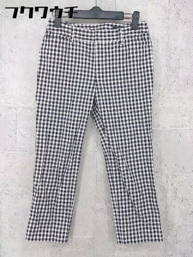 ◇ UNITED ARROWS ユナイテッドアローズ ギンガムチェック アンクルパンツ サイズ36 ブラック ホワイト レディース 【中古】 ◇ UNITED ARROWS ユナイテッドアローズ ギンガムチェック アンクルパンツ サイズ36 ブラック ホワイト レディース 【中古】