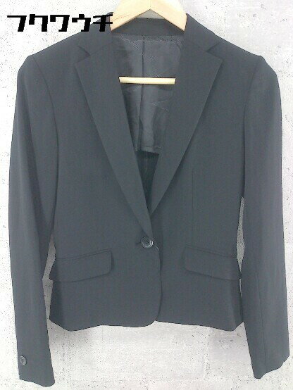 ◇ COMME CA ISM コムサイズム 1B シングル 長袖 テーラード ジャケット サイズS ブラック レディース 【中古】(4)