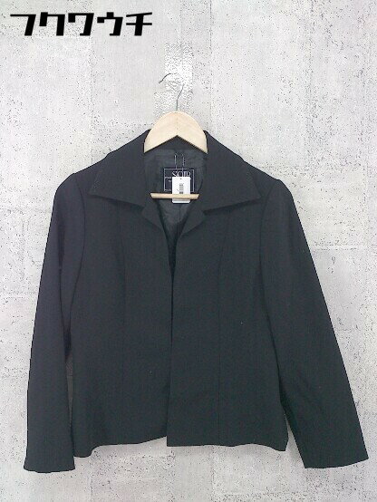 ◇ TOKYO SOIR 東京ソワール ウール100％ 長袖 ジャケット サイズ11 ブラック レディース 【中古】