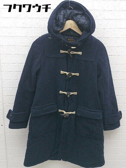 ■ Kastane カスタネ 長袖 ダッフル コート サイズF ネイビー レディース 【中古】