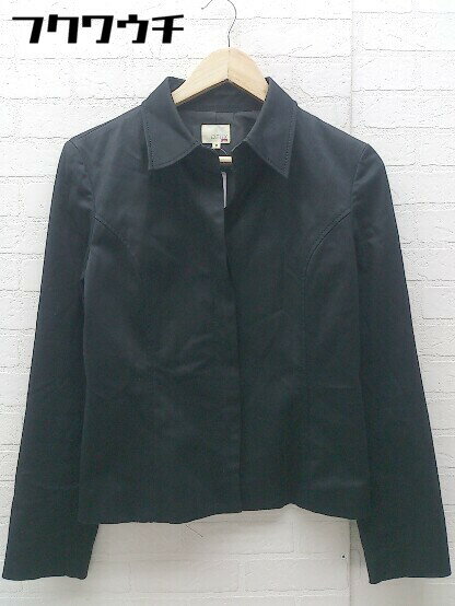 ◇ 23区 ニジュウサンク DEUX 長袖 ジャケット サイズ2 ブラック レディース 【中古】