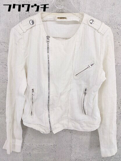 ◇ REBECCAMINKOFF レベッカミンコフ 長袖 ジップアップ ジャケット サイズ38 ライトベージュ レディース 【中古】