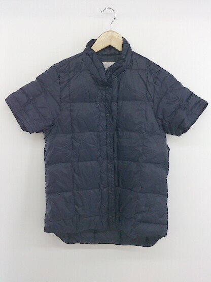 ◇ BACK NUMBER バックナンバー 半袖 ダウン ジャケット サイズM ネイビー レディース P 【中古】のサムネイル