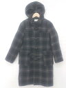 ◇ AMERICAN HOLIC アメリカンホリック タータンチェック 長袖 ダッフル コート サイズF ブラック グレー レディース E 【中古】