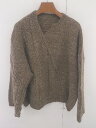 ◇ select MOCA セレクト モカ アシメ Vネック 長袖 ニット セーター サイズF ブラウン系 レディース E 【中古】