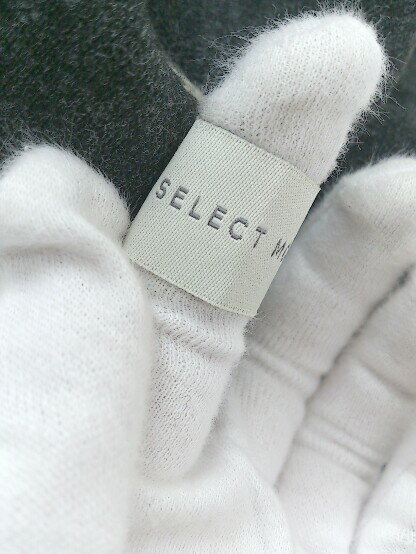 ◇ select MOCA セレクトモカ フレンチスリーブ 膝下丈 チュニック ワンピース グレー系 ベージュ系 レディース E 【中古】