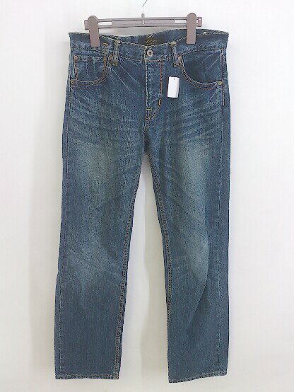 ◇ WOW jeans ウォッシュ加工 デニム ジーンズ パンツ サイズウエスト64 ヒップ91 インディゴ レディース P 