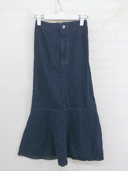 ◇ ◎ GRL グレイル タグ付 デニム ロング デニム マーメイド スカート サイズM インディゴ レディース P 【中古】のサムネイル