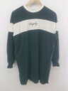 ◇ 179/WG イチナナキュウ/ダブルジー 長袖 Tシャツ カットソー サイズ38 オフホワイト ダークグリーン レディース P 【中古】(4)