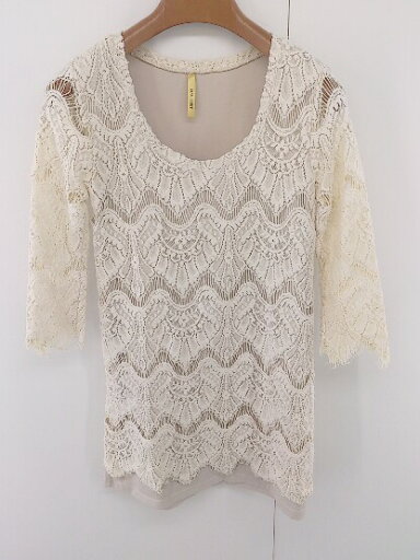 ◇ ROYAL PARTY ロイヤルパーティー レース 七分袖 ミニ チュニック ワンピース サイズ38 ベージュ レディース P 【中古】 ◇ ROYAL PARTY ロイヤルパーティー レース 七分袖 ミニ チュニック ワンピース サイズ38 ベージュ レディース P 【中古】