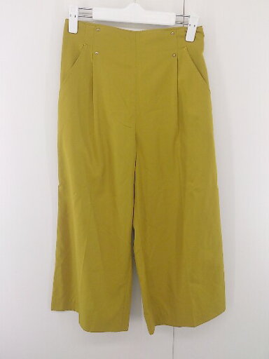 ◇ BEAMS HEART ビームスハート 20S ハイウエスト タック ワイド パンツ サイズS マスタード イエロー系 レディース P 【中古】 ◇ BEAMS HEART ビームスハート 20S ハイウエスト タック ワイド パンツ サイズS マスタード イエロー系 レディース P 【中古】