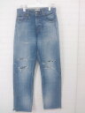 ◇ Ungrid アングリッド ダメージ加工 デニム ジーンズ パンツ サイズ24 ブルー系 レディース P 【中古】