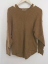 ◇ Sonny Label URBAN RESEARCH 肩開き ウール混 長袖 ニット プルオーバー サイズF ブラウン系 レディース P 【中古】(4)