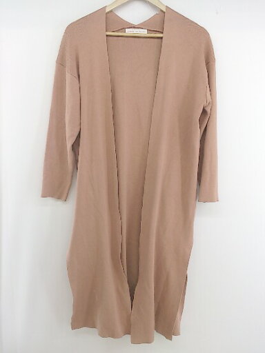 ◇ SENSE OF PLACE URBAN RESEARCH ニット ロング 長袖 カーディガン サイズFREE ピンクベージュ系 レディース P 【中古】 ◇ SENSE OF PLACE URBAN RESEARCH ニット ロング 長袖 カーディガン サイズFREE ピンクベージュ系 レディース P 【中古】