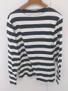◇ ivory court アイボリーコート ボーダー 長袖 Tシャツ カットソー サイズ38 ホワイト系 ブラック レディース P 【中古】