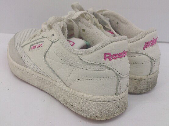 ◇ Reebok リーボック クラブ シー Prince Club C 85 GY8053 テニスシューズ サイズUS7 EU39 ホワイト レディース E 【中古】 2