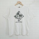 ◇ AVIREX アヴィレックス プリント 半袖 Tシャツ カットソー サイズL オフホワイト メンズ E 【中古】