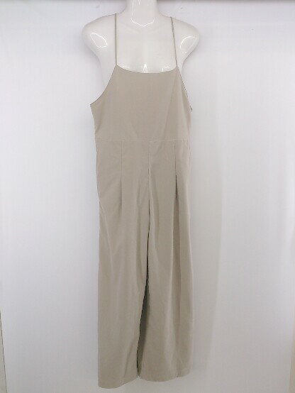 ◇ w closet ダブルクローゼット スエード調 サロペット サイズF ベージュ系 レディース E 【中古】