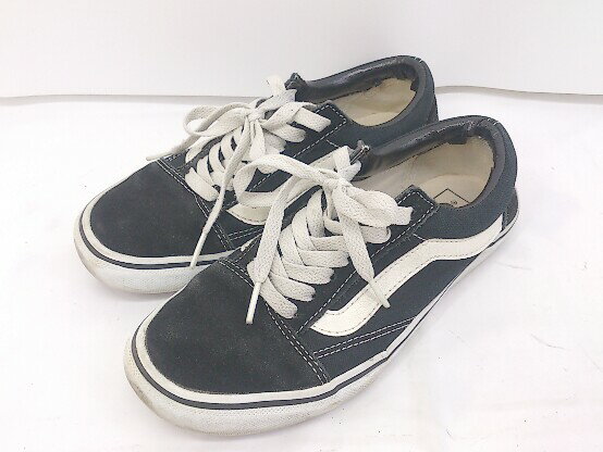 ◇ VANS ヴァンズ OLD SKOOL オールドスクール スニーカー シューズ 23 ブラック レディース E 【中古】