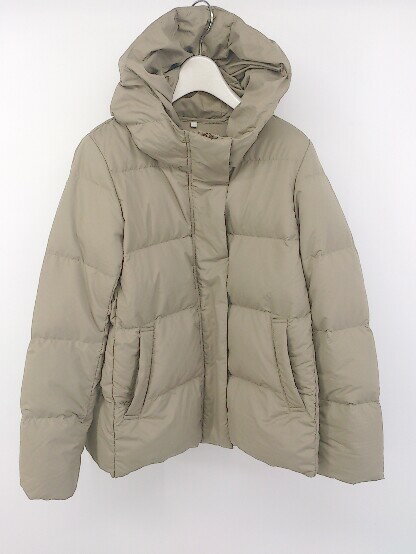 ■ MUJI 無印良品 ムジルシ 長袖 ダウン ジャケット サイズL カーキ系 レディース E 【中古】のサムネイル