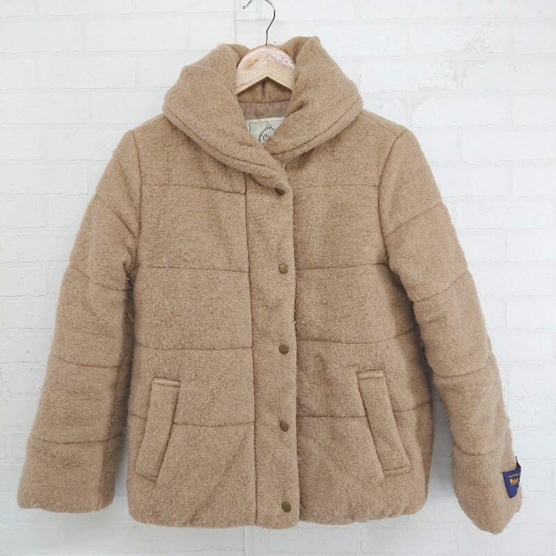 ■ cepo セポ 中綿 長袖 ジップアップ ジャケット ブルゾン サイズL ベージュ レディース E 【中古】