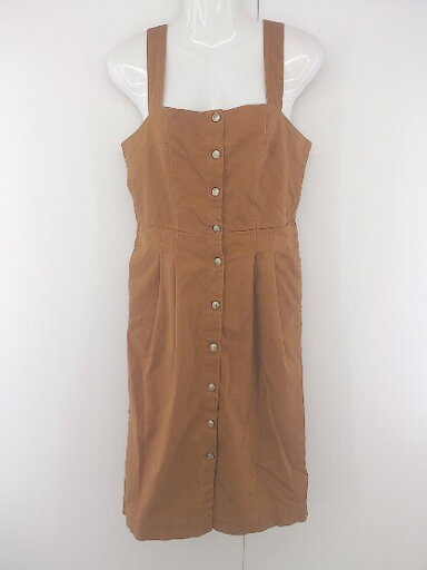 ◇ mysty woman フロントボタン 膝下丈 ワンピース サイズF オレンジブラウン系 レディース E 【中古】 ◇ mysty woman フロントボタン 膝下丈 ワンピース サイズF オレンジブラウン系 レディース E 【中古】